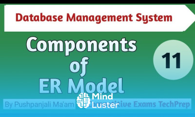 Components of Er model Entity Attribute Relationship in DBMS in Hindi