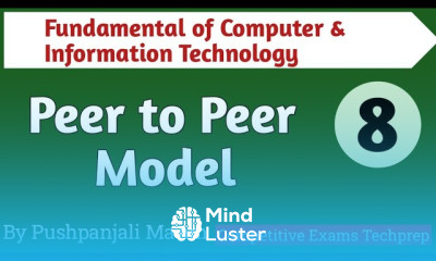 Peer to Peer Model in FCIT Fundamental of Computer Information Technology in Hindi