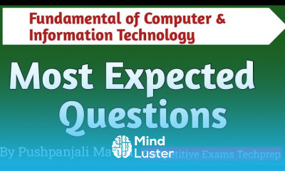 Most Expected Questions of FCIT Fundamental of Computer Information Technology