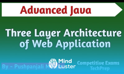 Learn Lec 1 3 Three Layer Architecture of Web Applications in Advanced ...