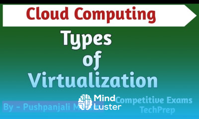 Lec 4 2 Types of Virtualization in Cloud Computing in Hindi