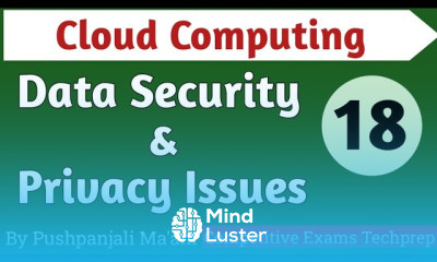 Lec 5 3 Data Security Privacy Issues in Cloud Computing in Hindi