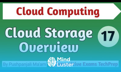 Lec 6 1 Cloud Storage Overview in Cloud Computing in Hindi