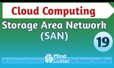 Lec 6 3 Storage Area Network SAN in Cloud Computing in Hindi