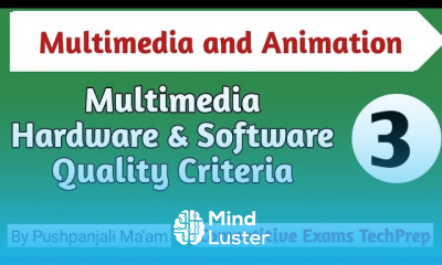 Lec 1 3 Multimedia Hardware Software Quality Criteria Specification in Hindi