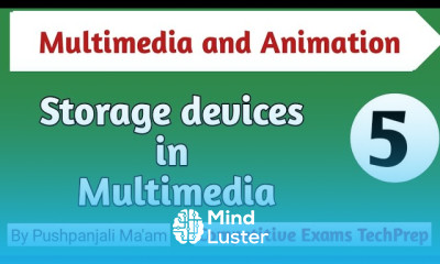 Lec 1 5 Storage devices in multimedia Multimedia and animation in hindi