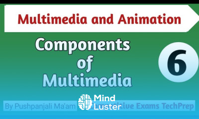 Lec 1 6 Components of Multimedia in Hindi