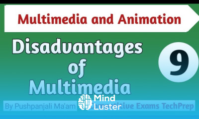 Lec 1 9 Disadvantages of Multimedia in Hindi