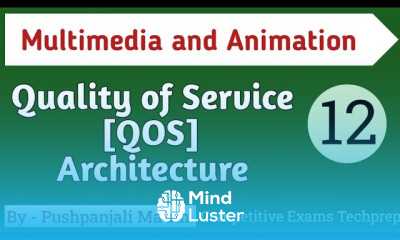 Lec 2 3 QOS Architecture Quality of Service Architecture in multimedia and Animation in Hindi