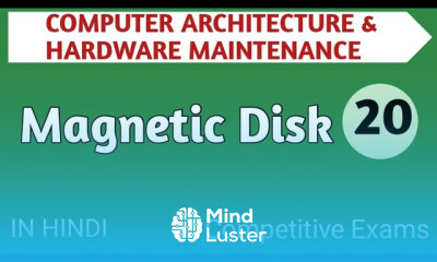 Lec 2 6 Magnetic Disk in Computer Architecture in Hindi