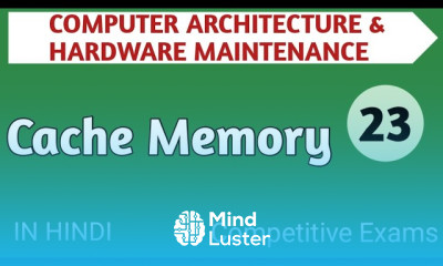 Lec 2 9 Cache Memory in Computer Architecture in Hindi