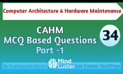 CAHM MCQ based Questions Computer Architecture Hardware Maintenance in Hindi