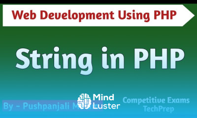 Lec 1 9 Strings in PHP in Hindi