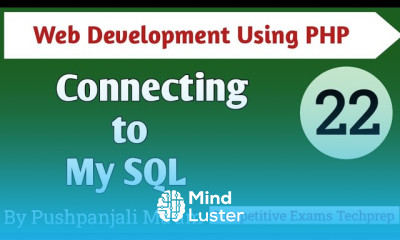 Lec 2 2 Connecting to MySQL in PHP in Hindi