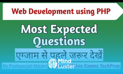 Most Important Questions of Web Development using PHP for Diploma CSE 5th Semester