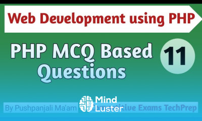 PHP MCQ Based Questions in Hindi