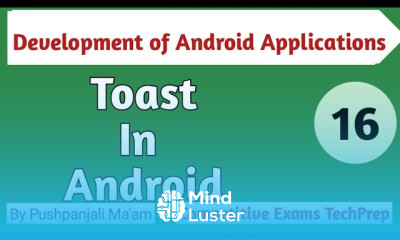 Lec 5 1 Toast in Android in Hindi Devlopment of android application