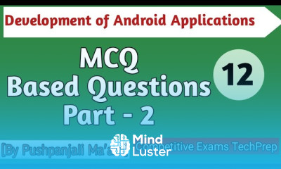 Android MCQ Based Questions Part 2 Development of Android Applications in Hindi