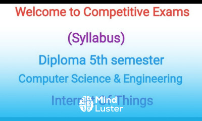 Internet of things syllabus of diploma CS 5th sem