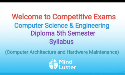 Computer Architecture and Hardware Maintenance Syllabus for Diploma CSE 5th Sem
