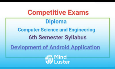 Devlopment of Android Application Syllabus 6th Semester CSE