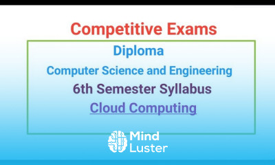Cloud Computing Syllabus 6th Semester CSE
