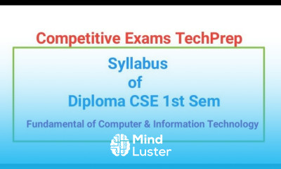 Syllabus of Fundamental of Computer Information Technology FCIT in Diploma CSE 1st Semester
