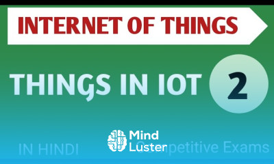 Lec 1 2 Things in IOT in Hindi