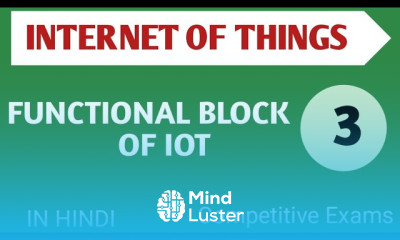 Lec 1 3 Functional block of IOT in Hindi