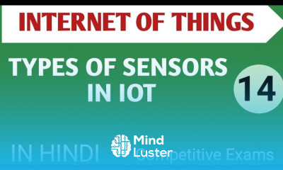 Lec 2 4 Types of Sensors difference between Sensors in IOT in Hindi