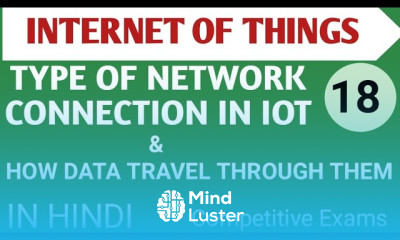 Lec 3 2 Types of Network Connections How Data Travel through them in IOT in Hindi
