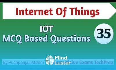 Iot MCQ based question MCQ question on Iot in Hindi