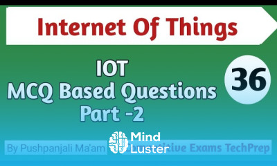 Iot MCQ based Questions Part 2 Iot in hindi