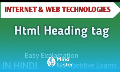 Html Heading Tags in I WT in hindi