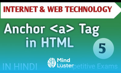 Anchor tag in html in Hindi