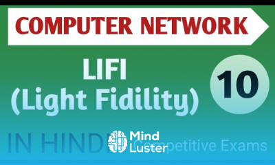 LIFI Light Fidility technology in Computer Network in Hindi