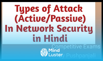 Types of Attack in Network Security in hindi