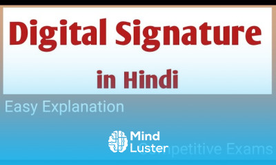 Digital Signature in Network Security in Hindi