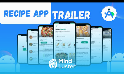 Recipe App Trailer Complete App with Backend Panel App