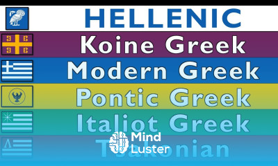 HELLENIC LANGUAGES KOINE MODERN GREEK PONTIC GRIKO TSAKONIAN
