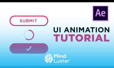 UI UX Animation After Effects Tutorial Submit Button Animation