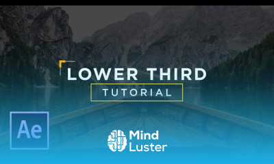 Clean Lower Thirds After Effects Tutorial After Effects Tutorial