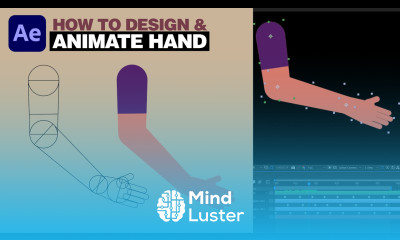 How to Design Animate Character Hand using Adobe Illustrator After Effects Tutorial