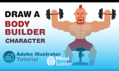 How to Draw a Body Builder Character Adobe Illustrator
