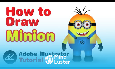 How to Draw Minion Character Simple Adobe Illustrator Tutorial Move Shapes