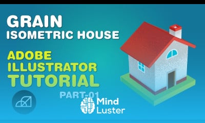 How to Create Grain Isometric House Adobe Illustrator Tutorial