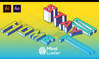 Simple Isometric Typography Text Animation Adobe Illustrator After Effects Tutorial