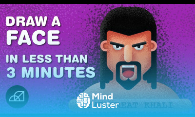 ☆ How to DRAW FACE Less than 3 MINUTES THE GREAT KHALI ☆