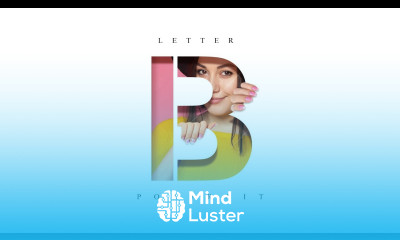 Girl Holding Letter Portrait Photoshop Tutorial Text Masking Effect