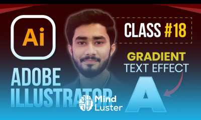 Mastering Gradient Text in Adobe Illustrator Class 18
